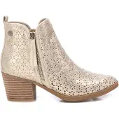 Refresh for woman. 17278406-ORO Ankle boots 172784 gold (38), 5 to 8 cm, Zip, Casual
