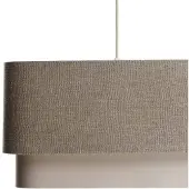 Maco Design Kwadro Duo hengelampe, krem/beige, 50x50cm, lin