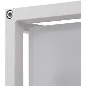LUCANDE utendørs vegglampe Aurelien, hvit, sensor, 25 x 25 cm