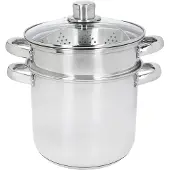 Kitchencraft Pasta With Steamer Insert Italian Gryte