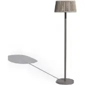 LES JARDINS LED-solcellegulvlampe Rop&Strip, høydejusterbar, 500 lm