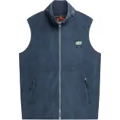 Superdry for man. M5012158A Fleece-lined waistcoat Active blue (L), Casual, Recycled Polister, Sustainable