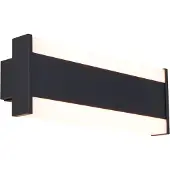 QAZQA Moderne vegglampe svart 30 cm inkl. LED CCT IP54 - Vanya