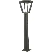 LES JARDINS LED-solcellelampe Metro med sensor, grå