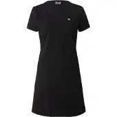 Emporio Armani for woman. 7W000084_AF12484 Short dress in black stretch cotton knitted fabric (M), Casual, Short sleeve