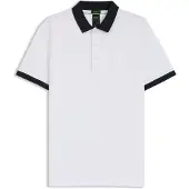 BOSS for man. 50544192 Absorbent white stretch cotton pique polo shirt (L), Casual, Short sleeve
