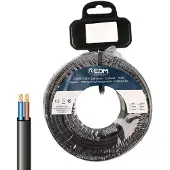 EDM Spole Flat Parallellkabel 2x2.5 Mm 15 M