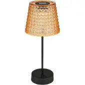 Globo Solcellebordlampe 36634-2A, sett med 2 svart/rav