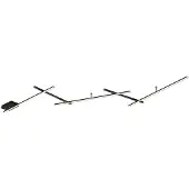 TRIO Indira, svingbar LED-taklampe, dimbar, svart