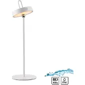 JUST LIGHT . Amag LED-bordlampe, hvit, jern, IP44