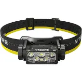 Nitecore HC60 UHE, Hodebåndslommelykt, Sort, Gult, Aluminium, Polykarbonat (PC), Knapper, 2 m, 2 m
