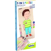 Beleduc 5-i-1 Puslespill Med Mannlig Anatomi 29 Stykker