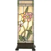 Clayre & Eef Nydelig stormlampe Shirley i Tiffany-stil