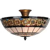 Clayre & Eef Wilma - taklampe i tiffanystil