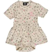 Hummel Tyra Bodykjole Whitecap Blomster (86 / 1,5 år)