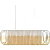 Forestier Bamboo oval M pendel hvit/naturlig