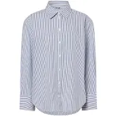 Tom Tailor Striped Poplin Skjorte Med Lange Ermer