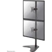 NeoMounts FPMA-D550DDV - Stativ - for 2 LCD-skjermer - svart - skjermstørrelse: 10-32 - skrivebordsstativ, skrivebordsmonterbar