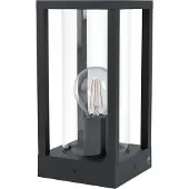 Eglo Sokkellampe Cascinetta, bredde 15 cm, svart, metall