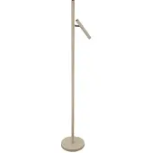 HELL LED-batteridrevet gulvlampe Streak-B, høyde 134 cm, sandfarget, metall