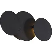 QAZQA Modern Wall Lamp Black incl. LED 3-Step Dimmable 3-Lights - Sunrise