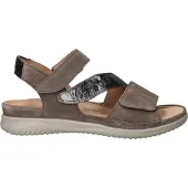 Hartjes damesandal med borrelås - Sand - Sandaler