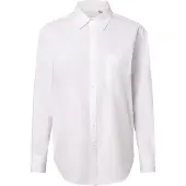 Gant for woman. 4300212 Relaxed Fit white poplin shirt (36), Casual, Cotton, Long sleeve
