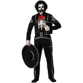 Atosa Mexican Skeleton Mann Kostyme