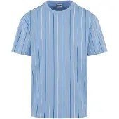 Urban Classics Printed Pinstripe T-skjorte blå