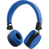 STREETZ Sammenleggbart on-ear Bluetooth-headset, 3.5 mm, blå