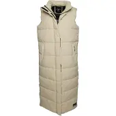Superdry for woman. W5011482A Ripstop beige quilted waistcoat long beige (S), Casual, Polyester, Sustainable
