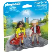 Playmobil DuoPack - Ambulansepersonell med pasient - 71506 - 6 D - - OneSize - Lekefigur