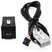 24hShop AUX-adapterkabel og -plugg for Volkswagen RCD510/310/300+