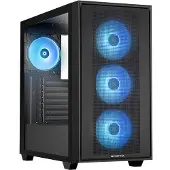 Chieftec Gamer Series Hunter 3 - Tower gaming - utvidet ATX (E-ATX) - sidepanel med vindu (herdet glass) - ingen strømforsyning (ATX) - svart - USB/lyd