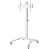 Deltaco ARM-0452 - Office - vogn - for LCD-skjerm - hvit - skjermstørrelse: 37-70