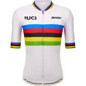 Santini Uci World Champion 2025 Kort Ermet Trøye