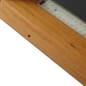LINDBY utendørs LED-vegglampe Lenore, svart, metall, 36,5 cm