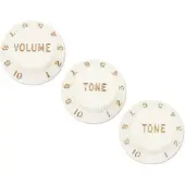 Fender Stratocaster-knotter 1 volum 2 tone Pergament