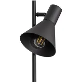 TK Lighting Jump gulvlampe, svart, justerbar, hylle
