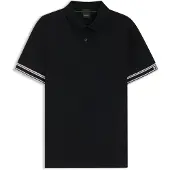 BOSS for man. 50544448 Zone polo shirt black (L), Casual, Cotton, Short sleeve