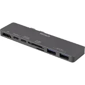 Deltaco USBC-1290 - Dokkingstasjon - USB-C - HDMI