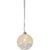 Star Trading LED-dekogule Glow frost/klar, Ø 15 cm