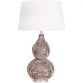 By Rydens Lofty bordlampe med tekstilskjerm hvit