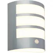 Briloner Utendørs LED-vegglampe 3795014, kromfarget, sensor, IP44