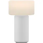 HELL Tiny-B LED-bordlampe, hvit, høyde 13 cm, IP54, USB