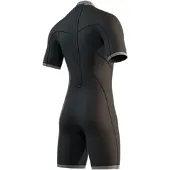 Mystic Brand Flatlock 3/2mm Kortermet Shorty Med Glidelås Bak