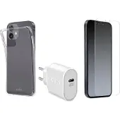 SBS oplader, cover og beskyttelsesglas-kit til iPhone 14 / 13