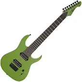 Gear4Music Harlem S 8-streng Elektrisk Gitar fra Slime Green