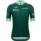 Santini Tour De France Green 2025 Kort Ermet Trøye