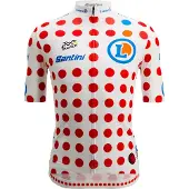 Santini Tour De France Polka Dot 2025 Kort Ermet Trøye